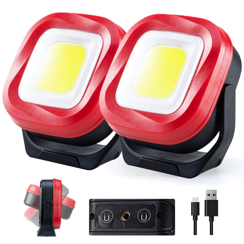Orhomelife magnetic work light front view for hands-free repairs.