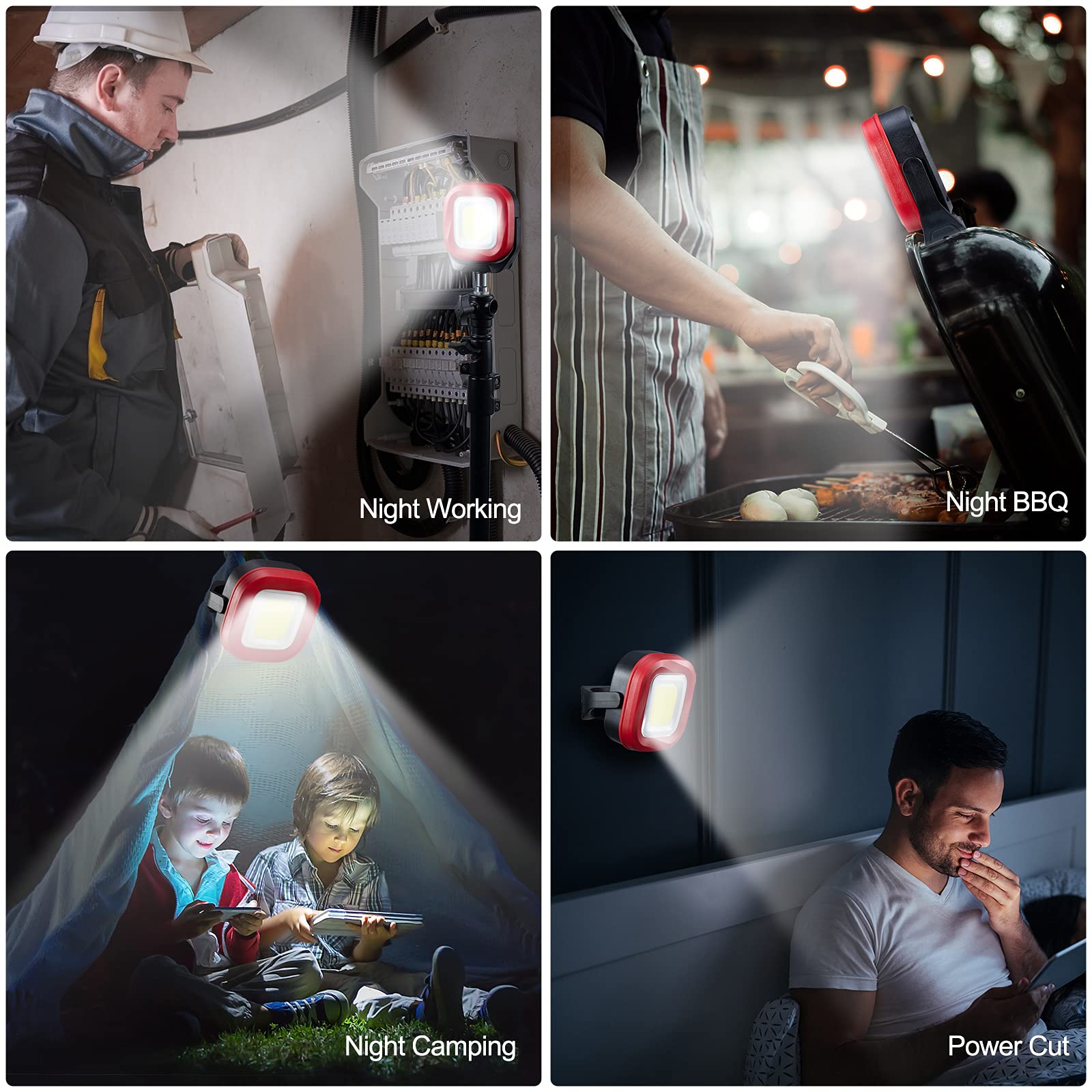 Orhomelife use case showing camping and car repair lighting.