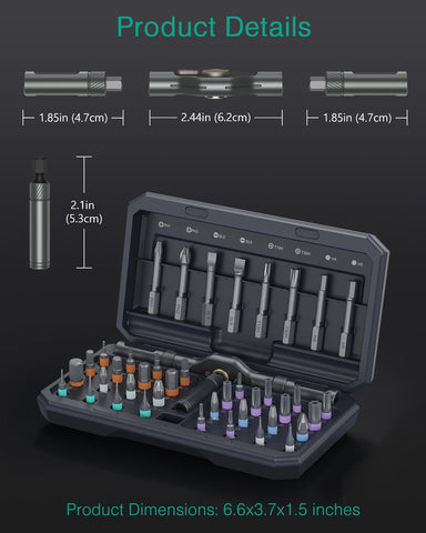 ORIA multi-bit screwdriver set designed for professionals and hobbyists.