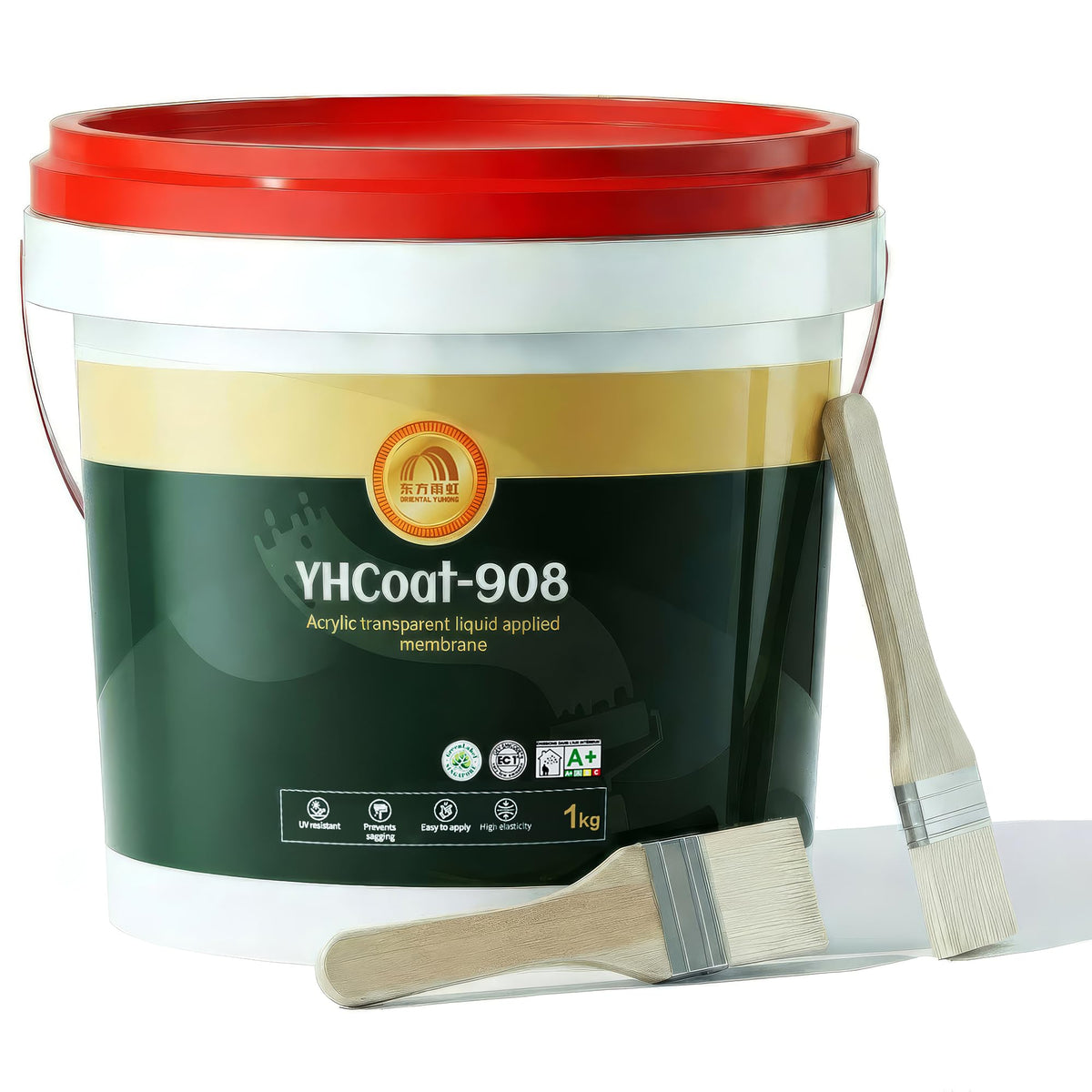 Oriental Yuhong YHcoat-908 bottle pour demonstrates easy, mess-free application.