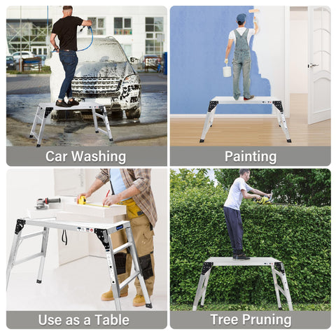 Orientools foldable legs store compactly for tight spaces.