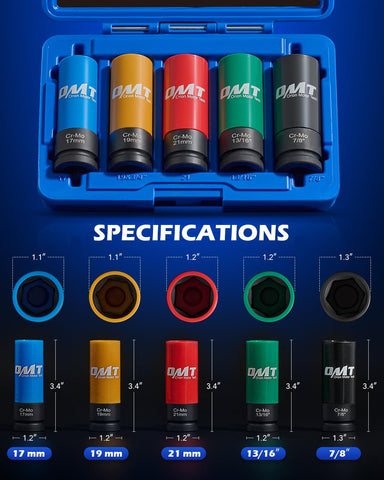 Orion Motor Tech 19 mm lug nut socket ready for everyday tire maintenance