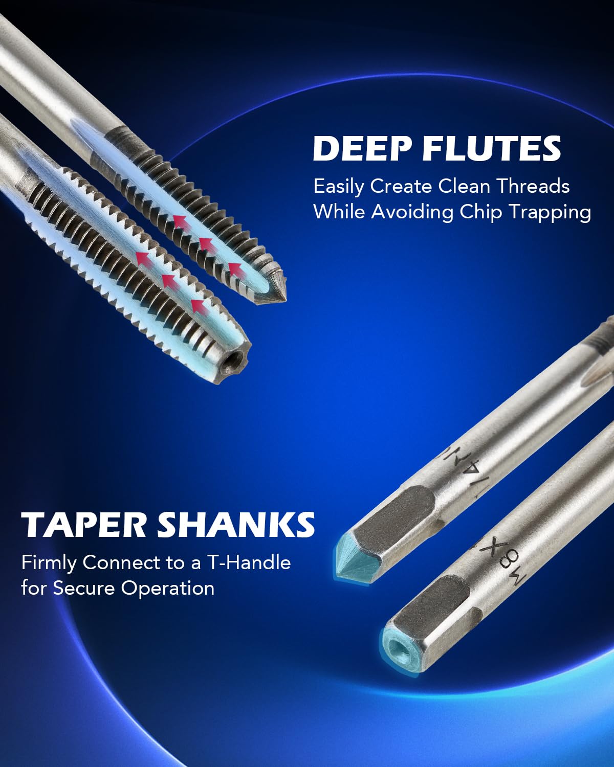 Orion Motor Tech thread pitch gauges help identify the correct size quickly.