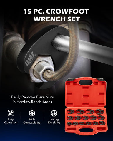 Orion Motor Tech storage case keeps the 15-piece set organized and ready for work.