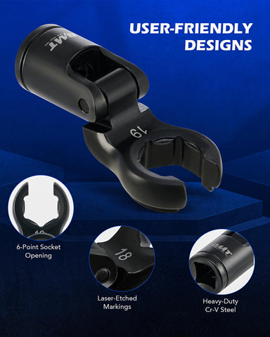Orion Motor Tech 18mm crowfoot wrench supports durable removal tasks