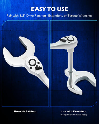Orion Motor Tech crowfoot wrenches with phosphate coating resist wear and corrosion