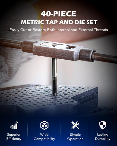 Orion Motor Tech long-handled tap wrench eases tough threading tasks.