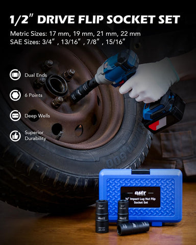 Orion Motor Tech metric and SAE sockets ready for versatile fastener work.