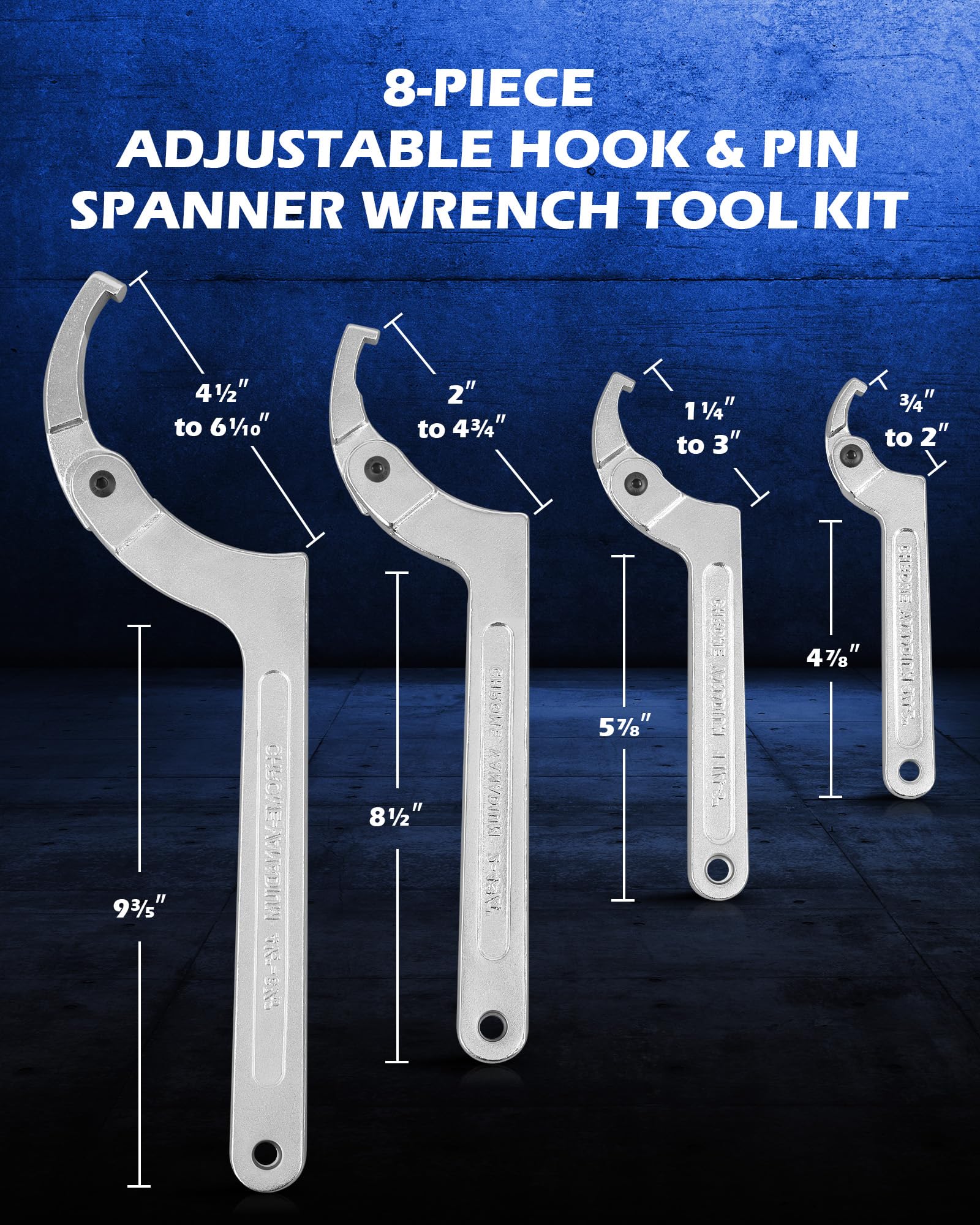 Pin wrenches close-up showing sturdy handles for extra leverage by Orion Motor Tech