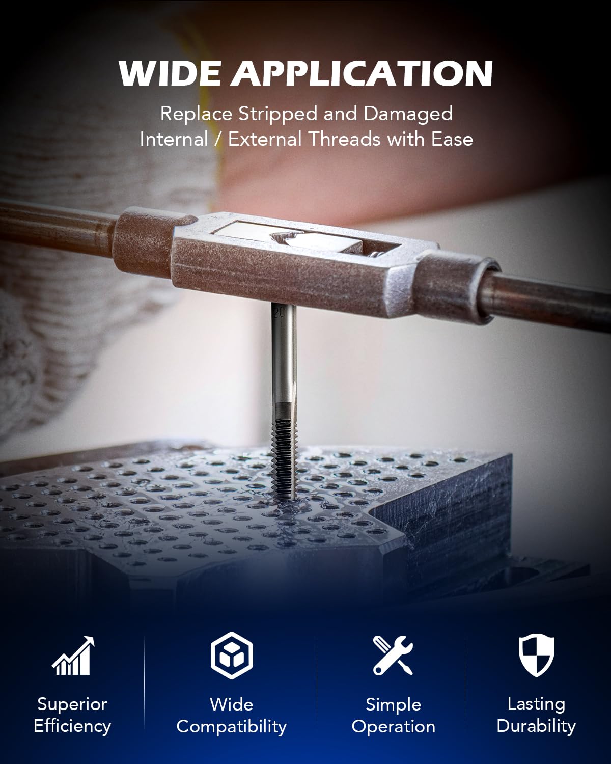 Orion Motor Tech taps and dies collection providing precise threading options.