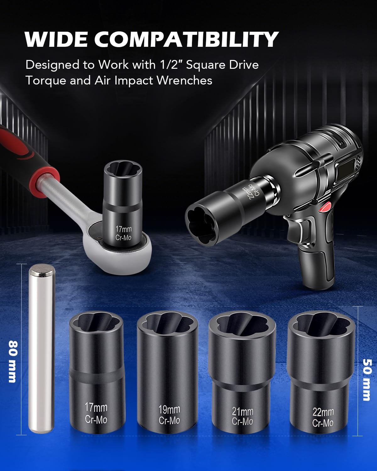 Orion Motor Tech twist socket 19mm in use to tackle stubborn bolts.