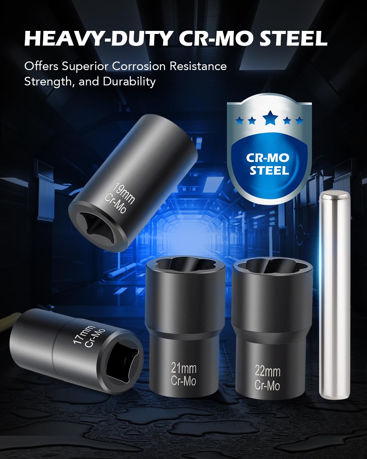 Orion Motor Tech twist socket 6-point design closeup showing improved grip.