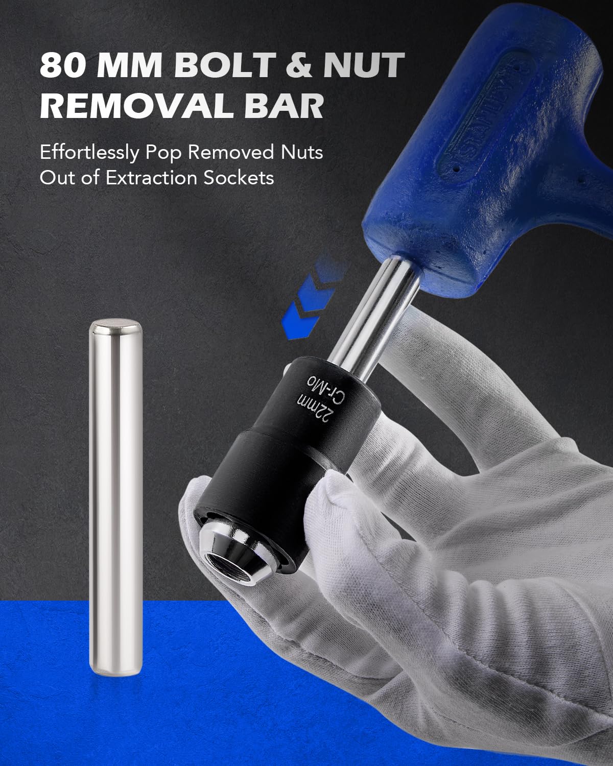 Orion Motor Tech twist socket half-inch drive in use with a ratchet.