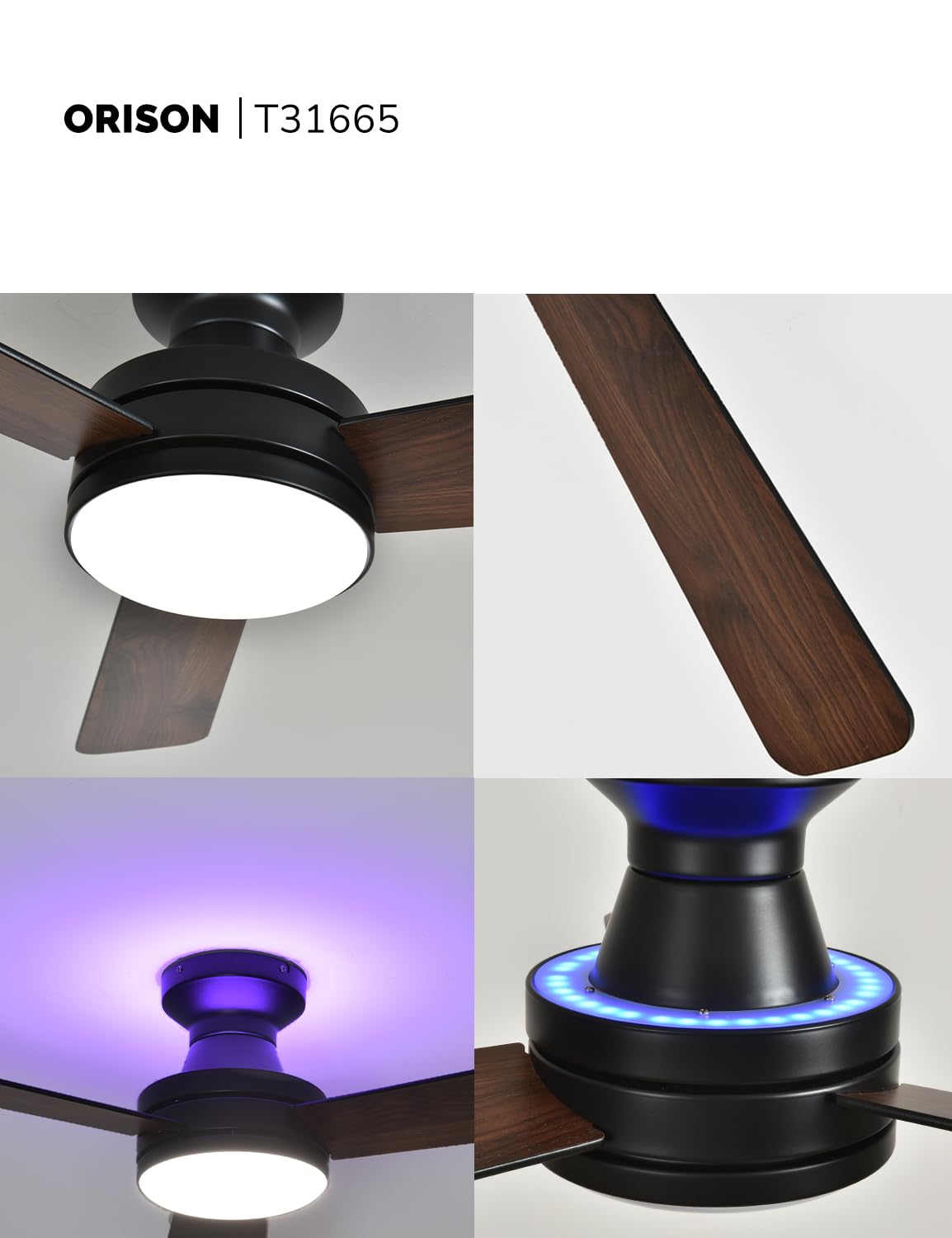 Orison low-profile flush mount suitable for rooms with limited ceiling height