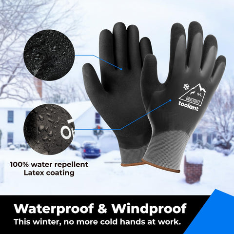 OriStout latex coating on gloves protects hands from moisture and wind.