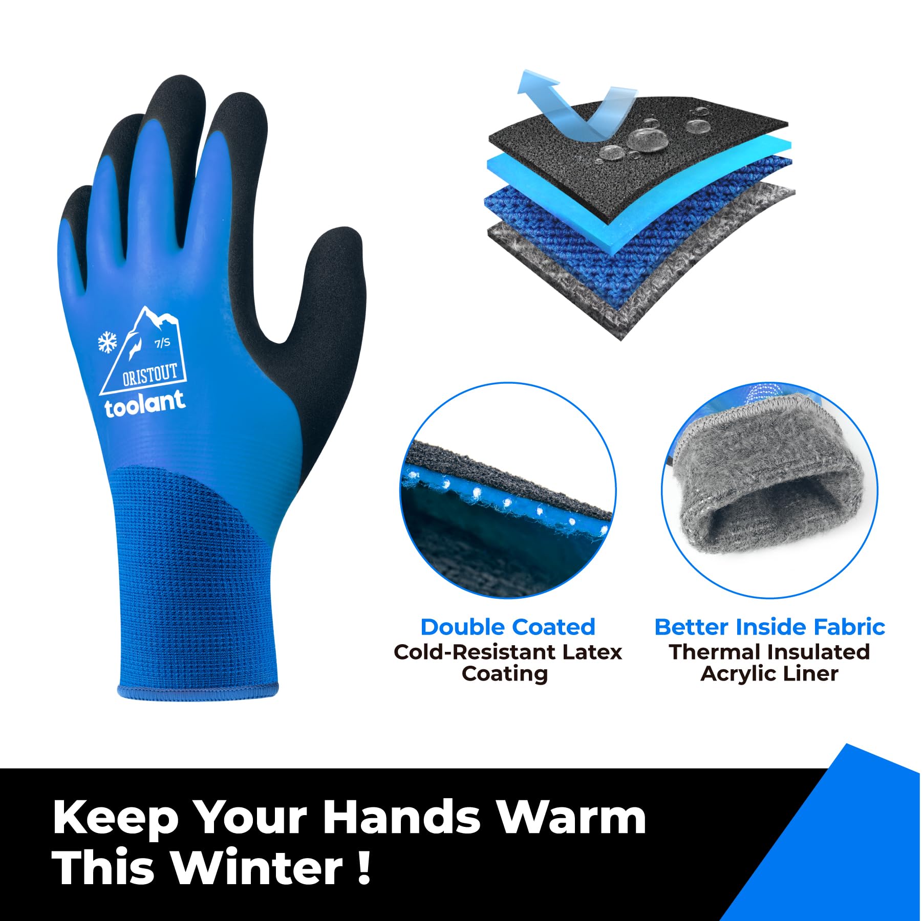 OriStout touchscreen gloves with graphene palm enable phone use.