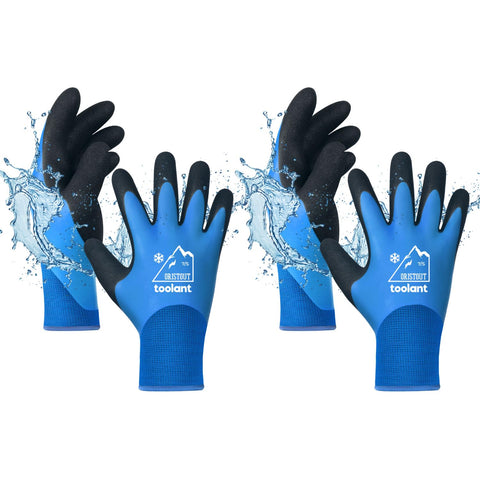OriStout waterproof winter gloves with palm grip for icy conditions.