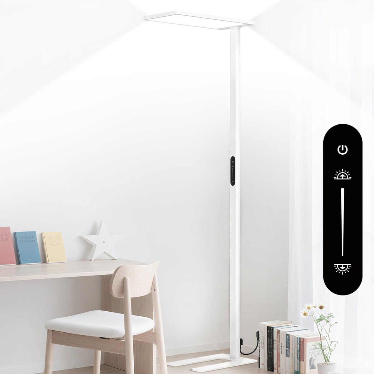 ORITHAM 120W LED floor lamp full-spectrum light for vivid, eye-friendly illumination.