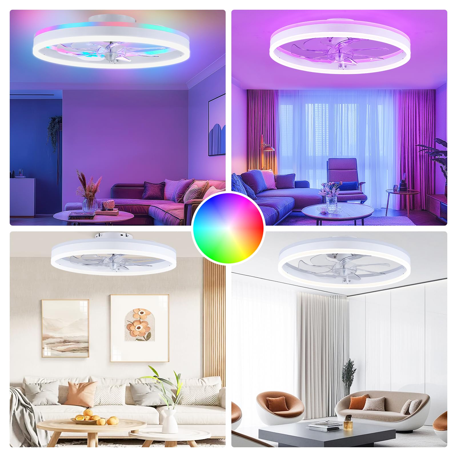 ORITHAM ideal for bedrooms and common areas with modern white finish.