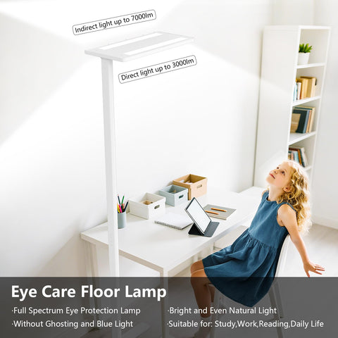 ORITHAM floor lamp with 4000K natural daylight creates crisp, comfortable brightness.