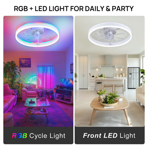 ORITHAM LED dimmable RGB light offers warm to cool tones.