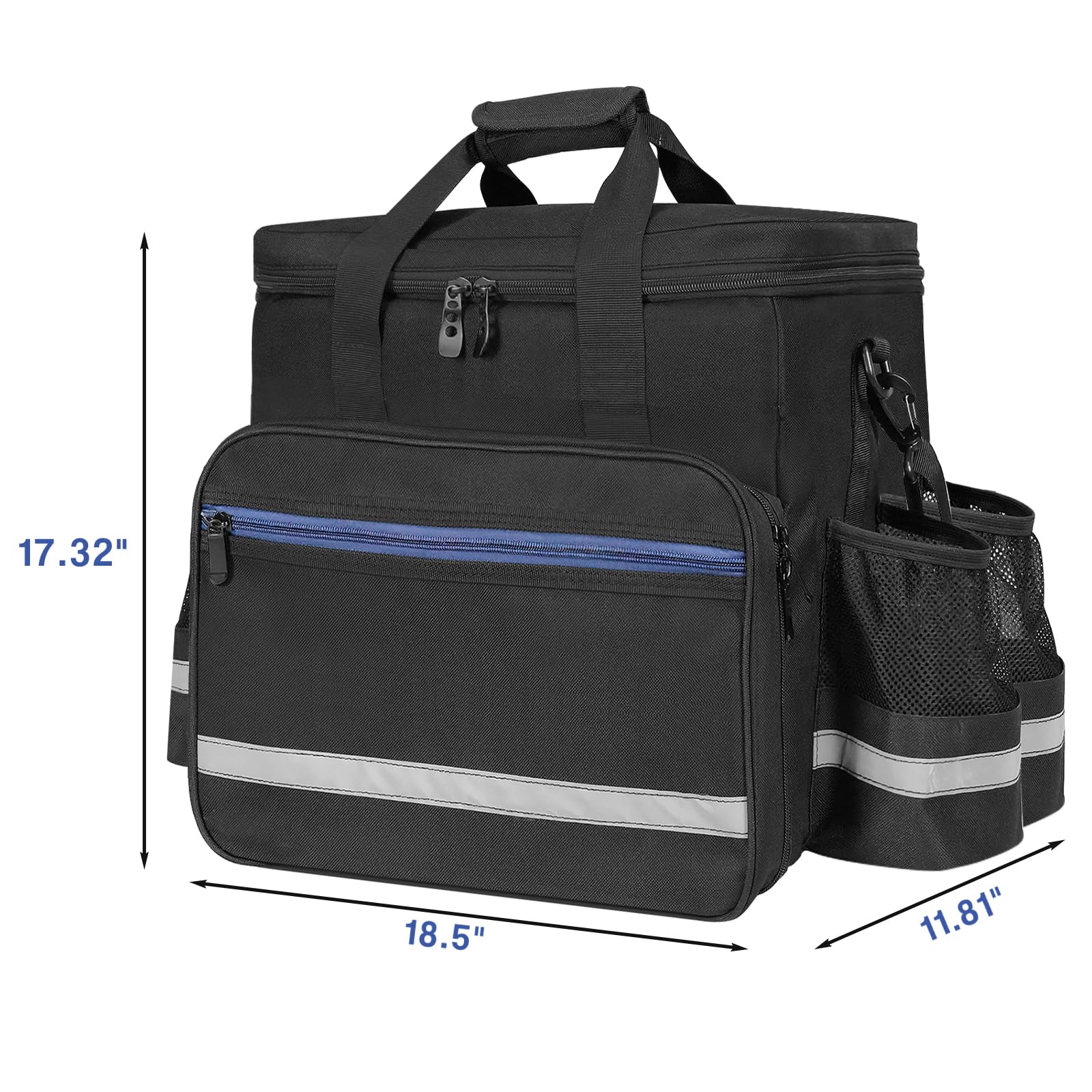 ORKELS Buddy Heater Case reflective strips increase visibility in low light.