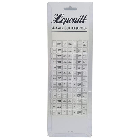 ORMECOL Leponitt nippers cutting glass, smalti, and shells with ease.