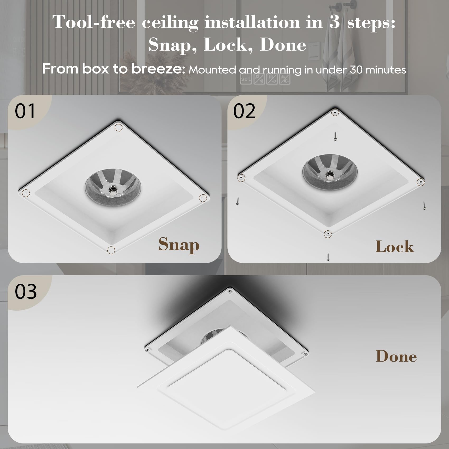 Orsong quick installation bracket included for safe setup