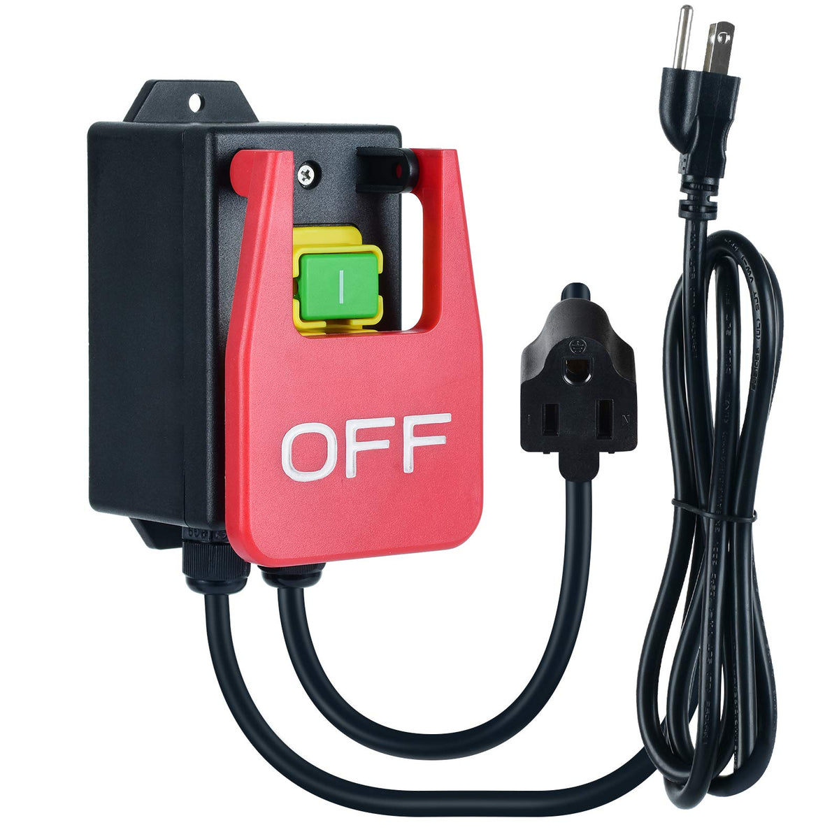 Ortis router-table-switch shows the large stop paddle for quick power-off