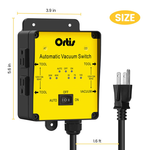 Ortis UL-certified 14AWG cord with copper core for safer, longer use.