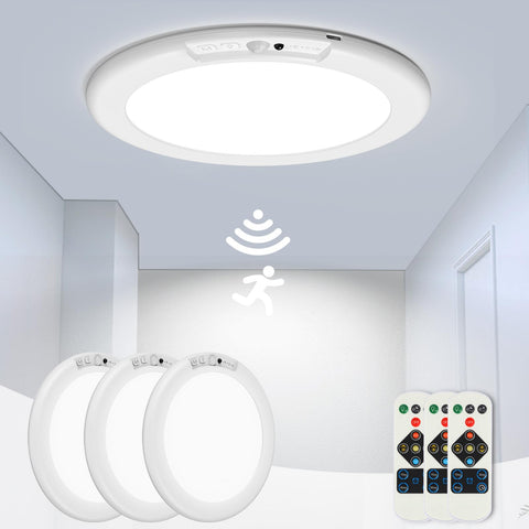 ORYAR battery operated ceiling light pack provides cordless illumination for easy placement.