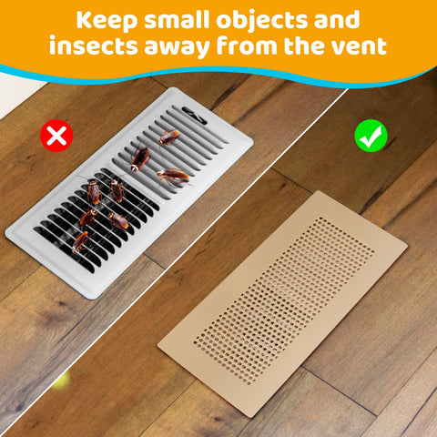 Orzbow vent cover on wall or ceiling register blending with decor.