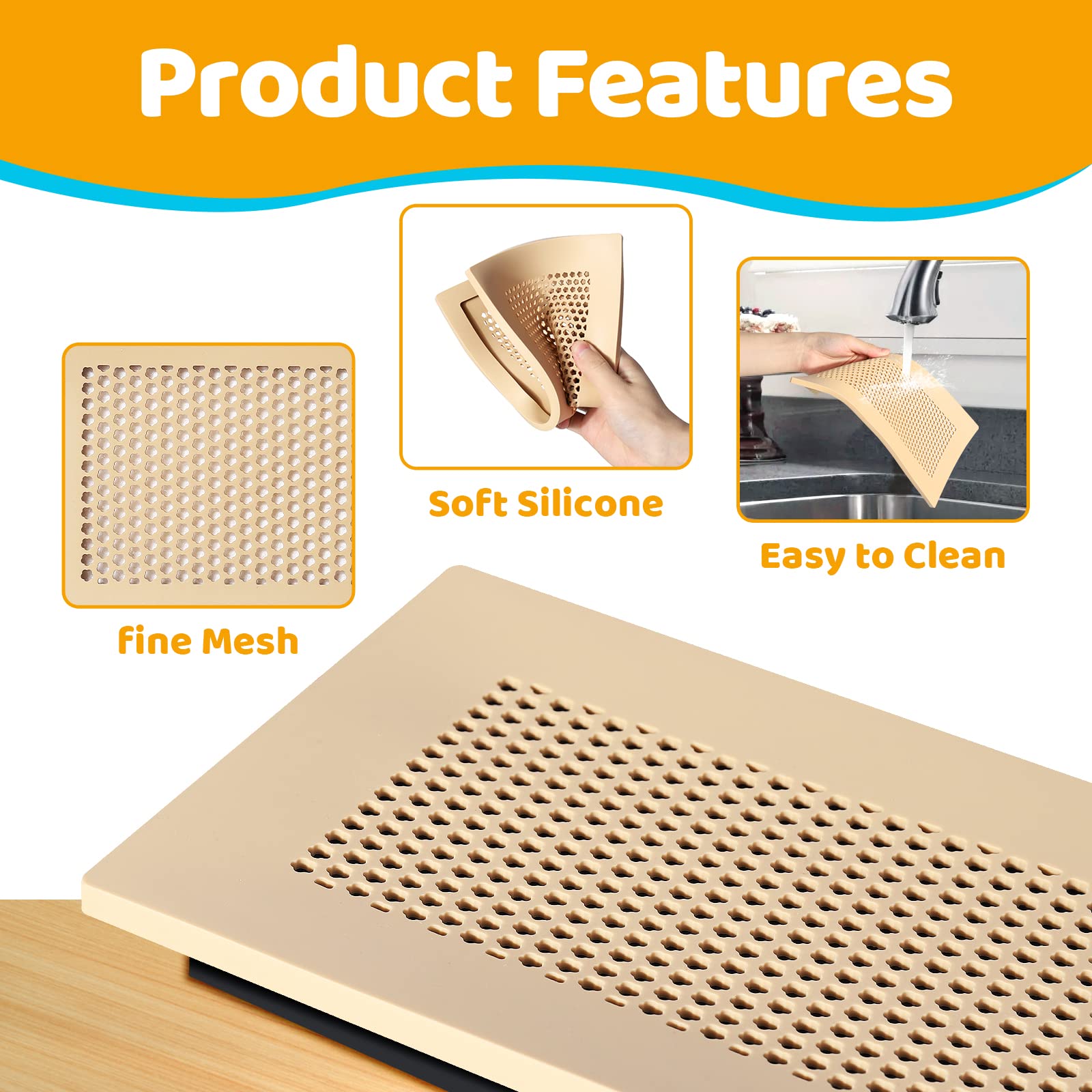 Orzbow vent cover holes block small objects while maintaining airflow.