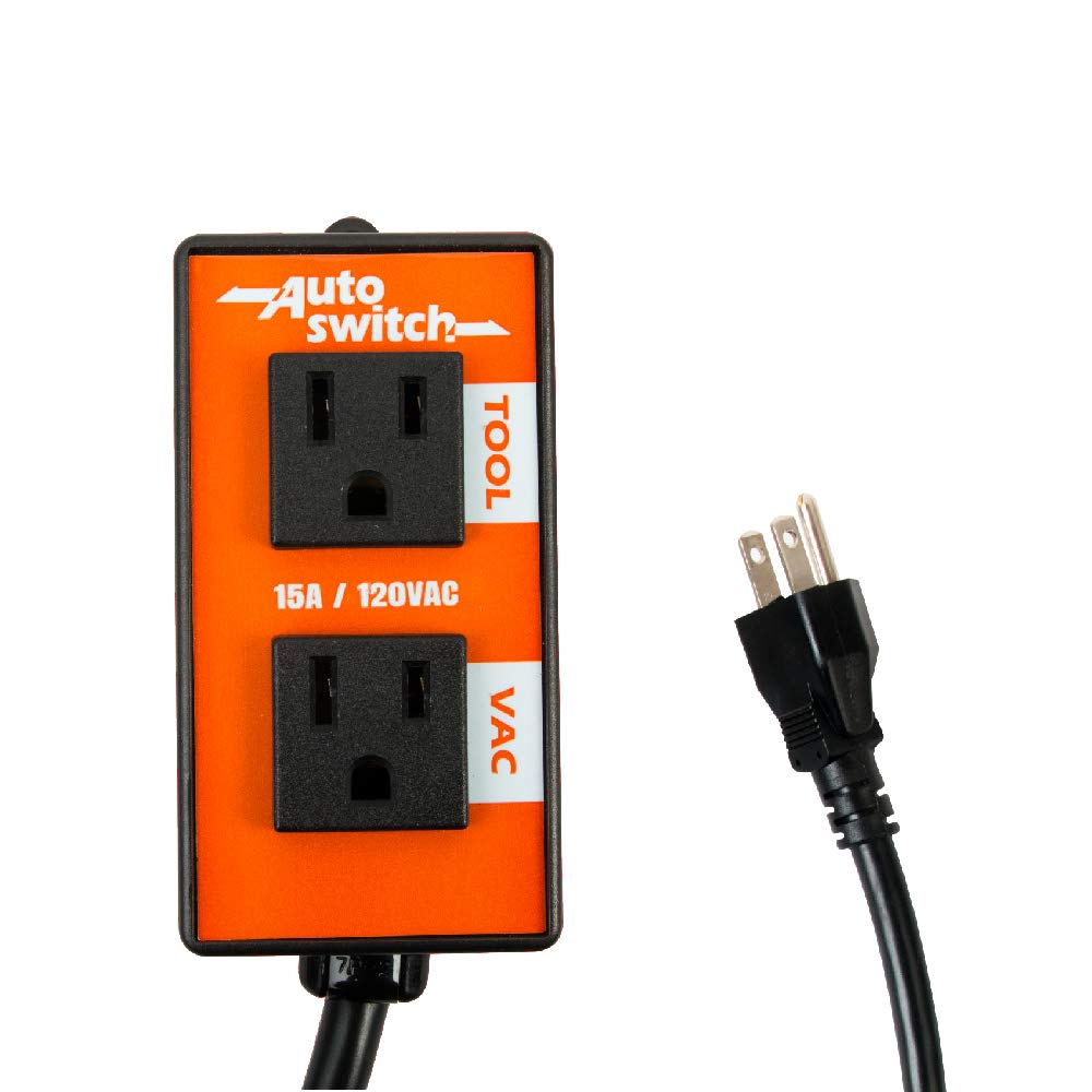 O'SKOOL PTA08 auto-switch installed for hands-free vacuum control during tool use