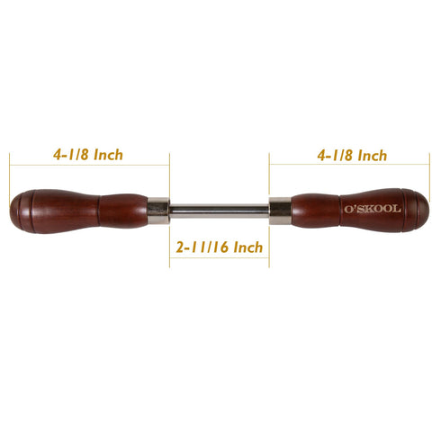O'SKOOL Scraper Burnisher dual-handle beech for stable, controlled pressure.