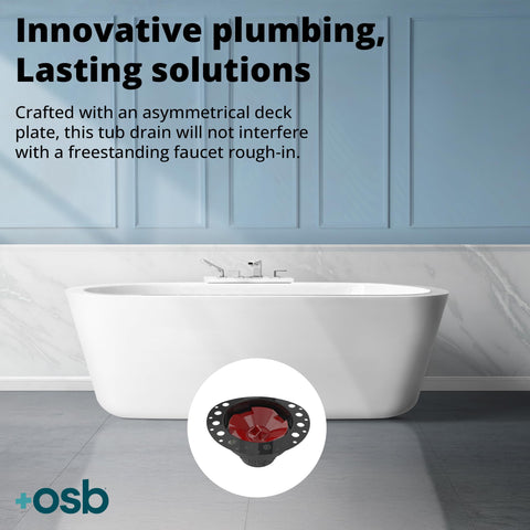 Locking holes on the OS&B ITD35 deck flange for a secure tile edge interface.