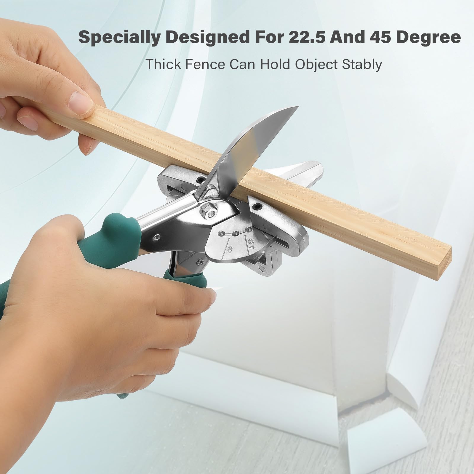 O'Shine miter shear includes extra blade for replacements