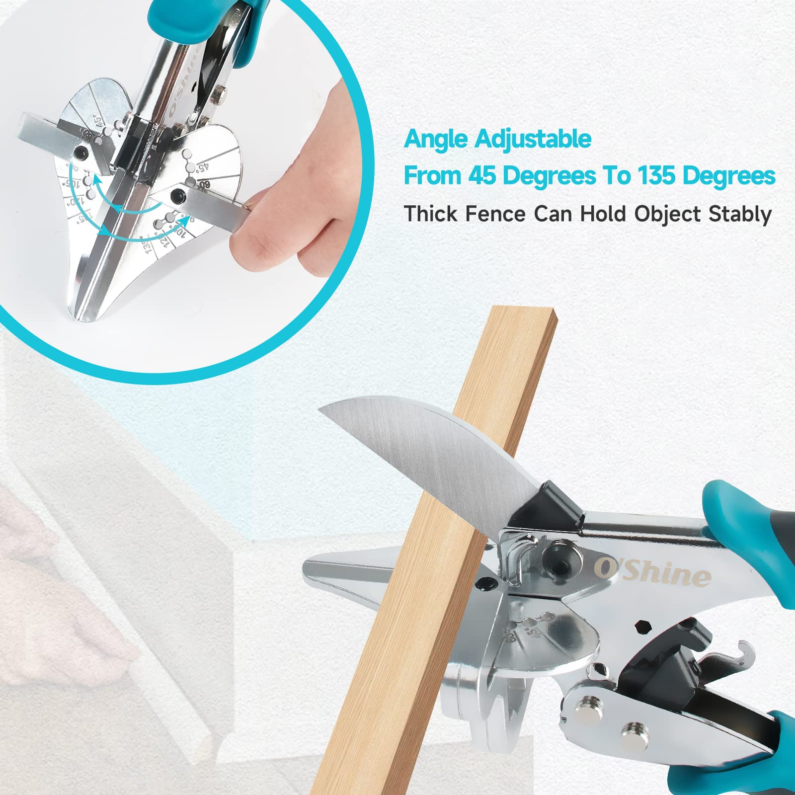 O'Shine SK5 steel blade delivers sharp, durable cuts for molding and trim
