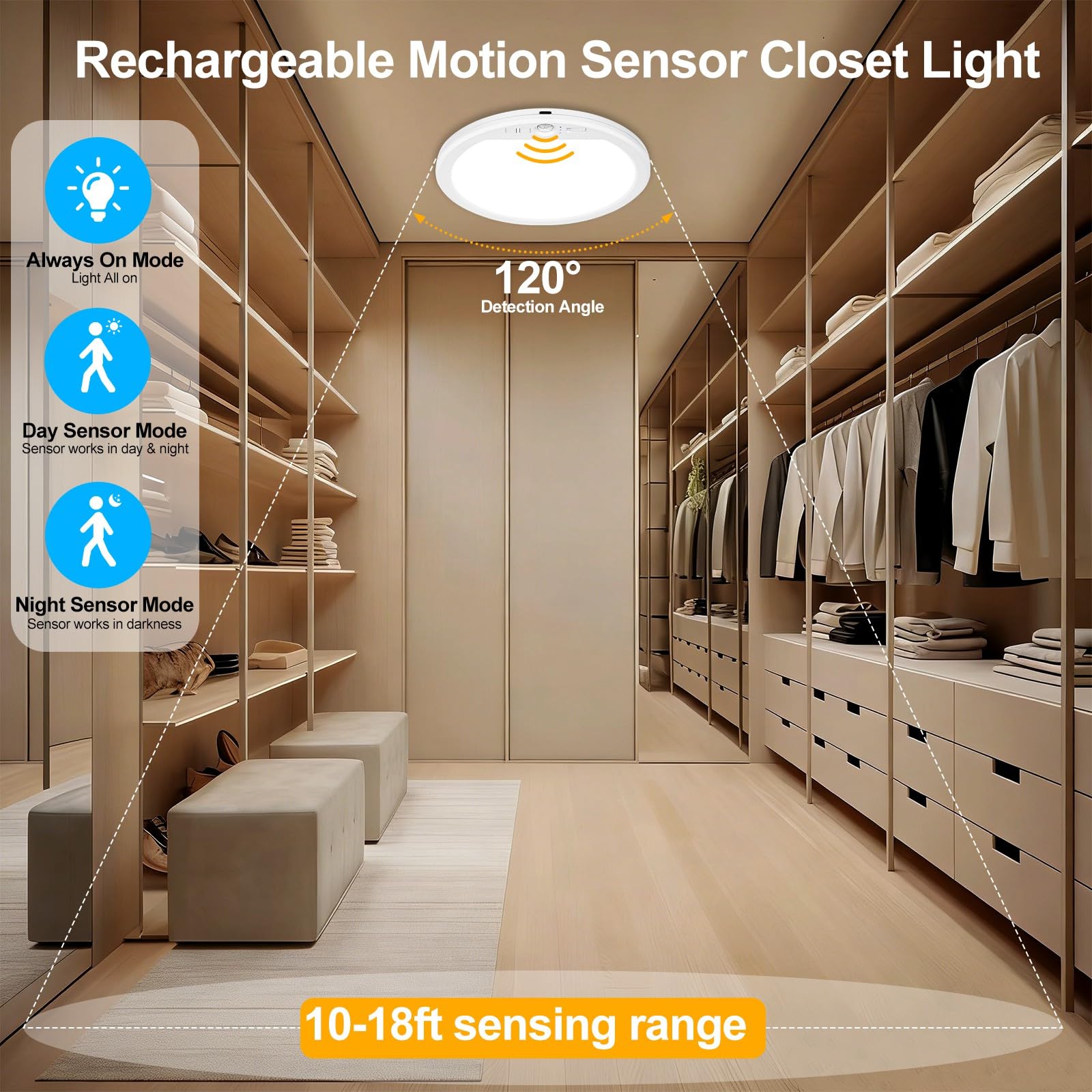 OSIDEN ceiling light with remote control for easy operation from anywhere