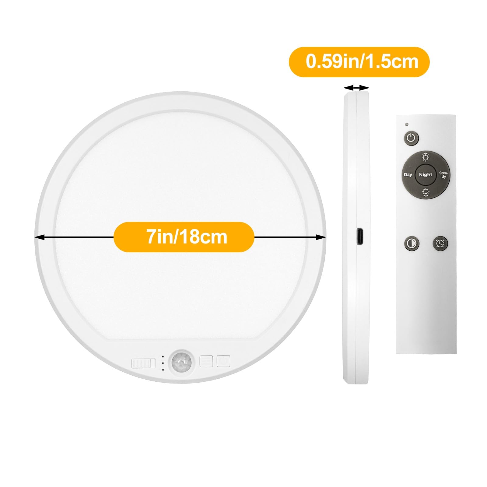 OSIDEN remote plus front button enable flexible daily lighting
