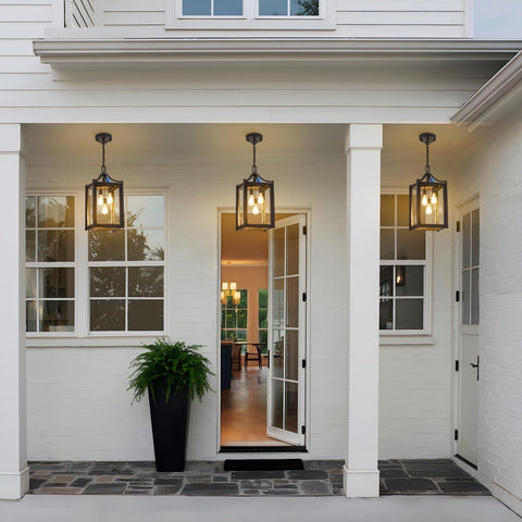 Osimir porch light dimensions: 9.1 inches wide by 18.5 inches tall.