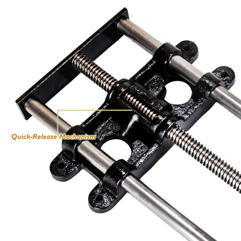 O'SKOOL 10-inch beech handle provides strong leverage for secure clamping.