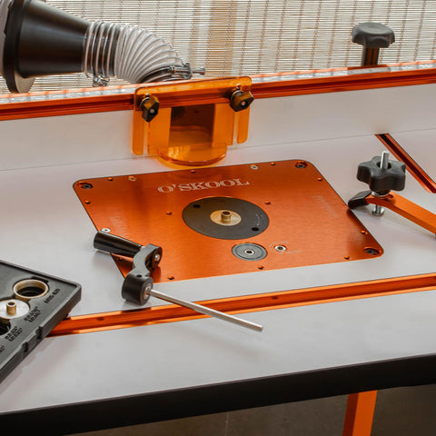 O'SKOOL one-half inch bushing fits Porter-Cable style sub-bases for broad compatibility.