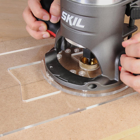 O'SKOOL seven-sixteenths bushing helps simplify mortises and dados.