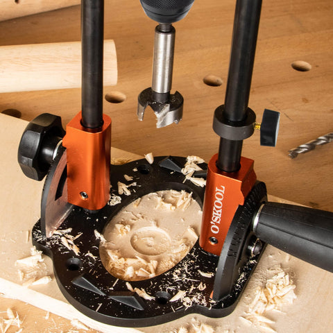 O'SKOOL depth stop ring keeps consistent depth on repetitive drilling.