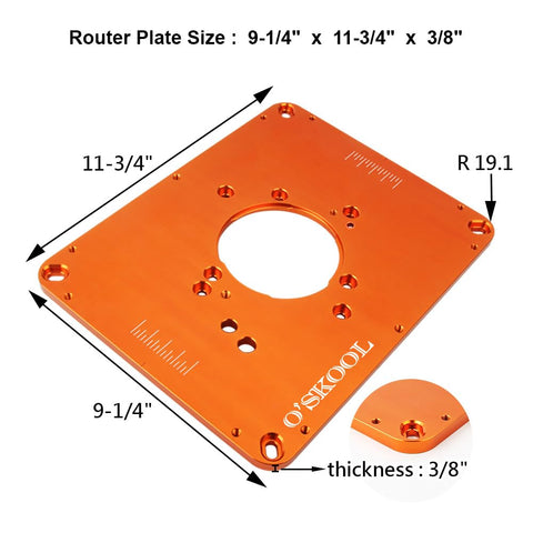 O'SKOOL insert rings in various sizes enabling quick bit changes