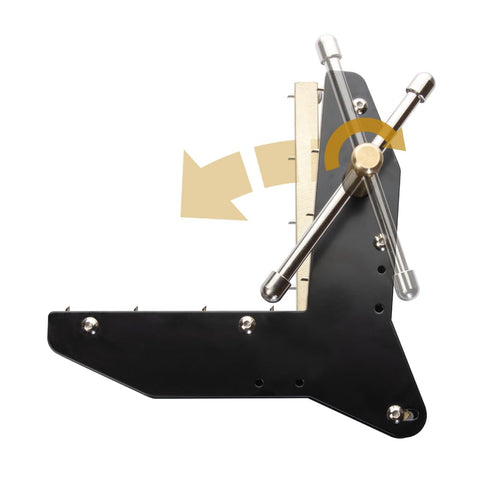 O'SKOOL Miter Max corner clamp bites into wood to hold miters steady.