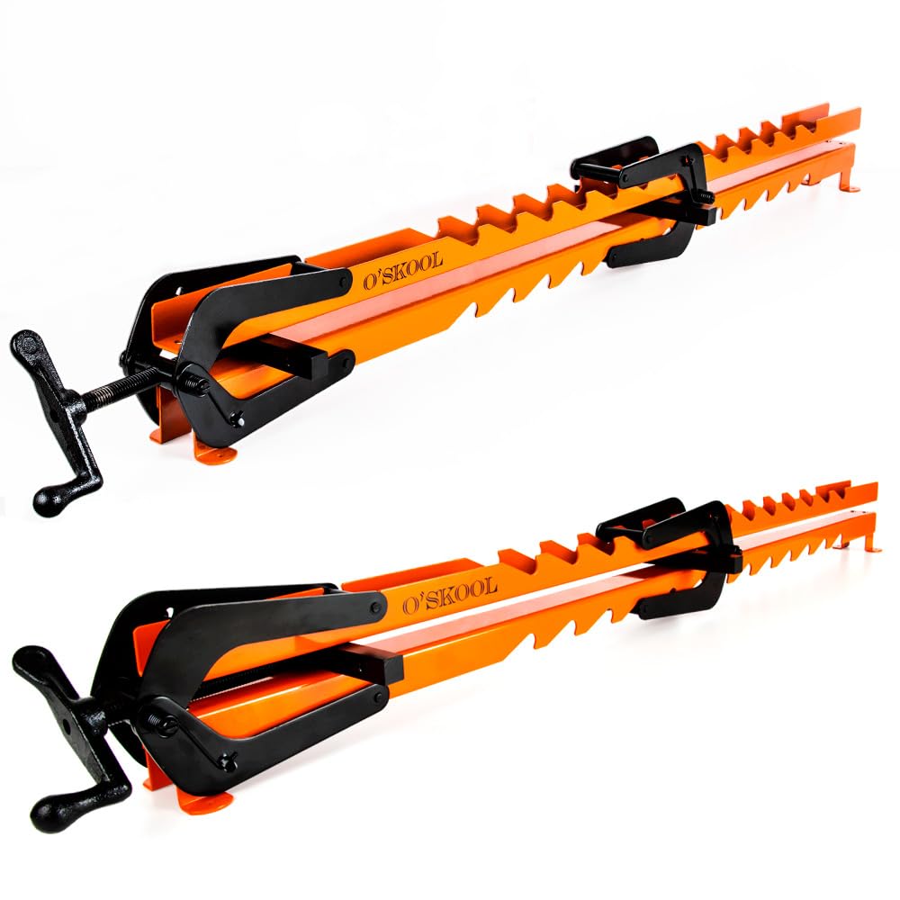 O'SKOOL pressure panel clamps rail enabling four-way clamping for flat panels.