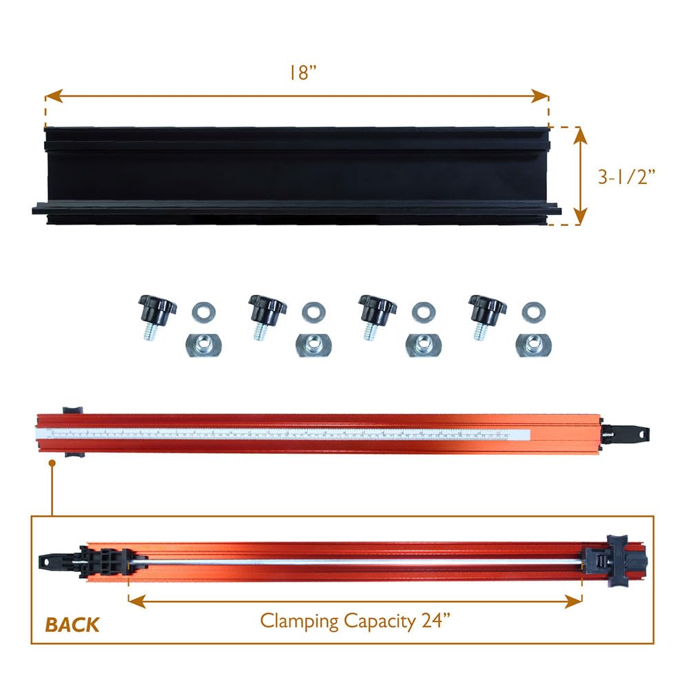 O'SKOOL quick-release action demonstrates fast setup and secure workpiece grip.