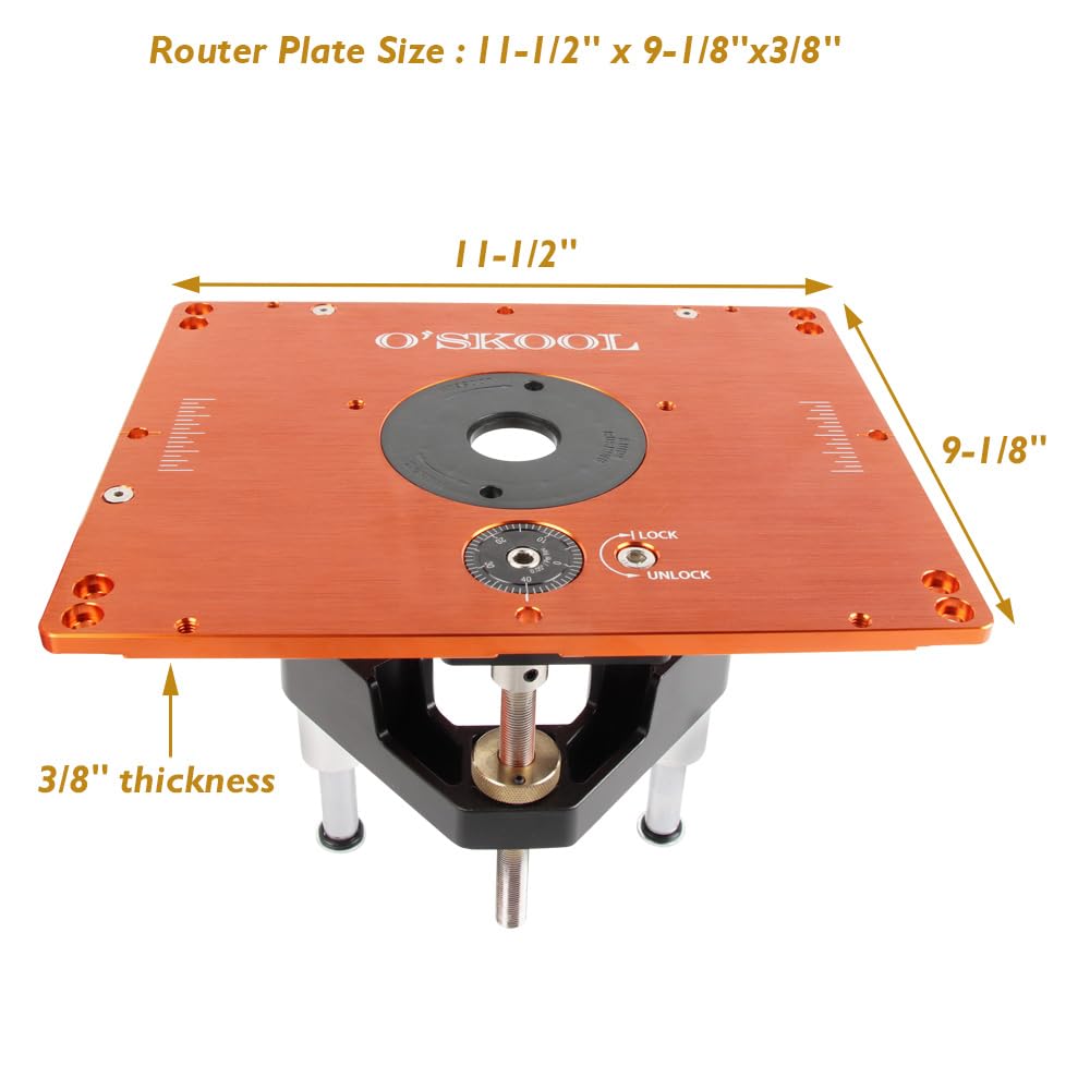 O'SKOOL RTS017 compatible with BOSCH RA1181 and RA1171 router tables.